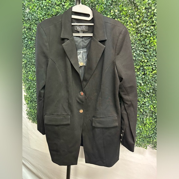 (A9) NWOT Dennis Basso | Black Blazer - Picture 2 of 7
